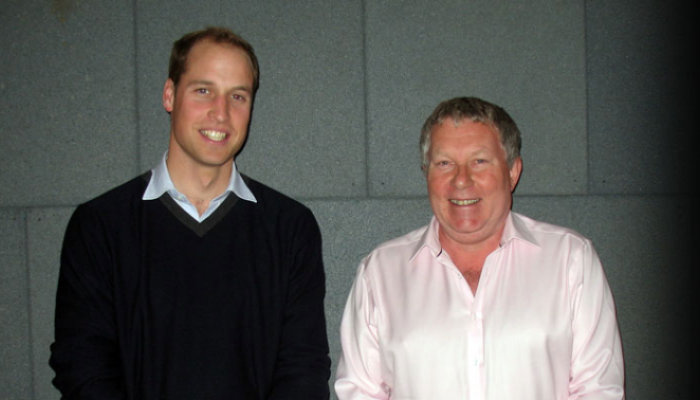 Kevin Bird with Prince William